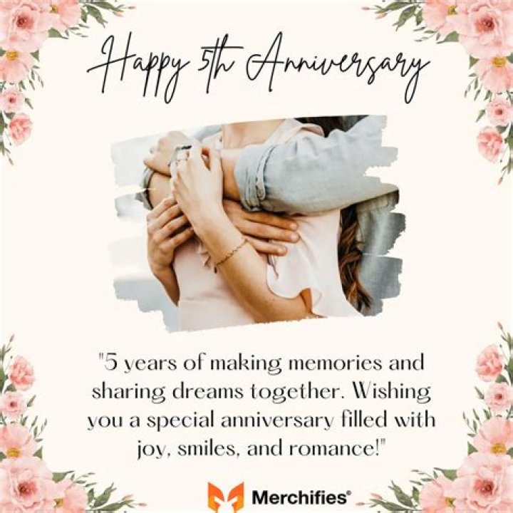 5 Years Anniversary Message: Celebrating Love and Commitment