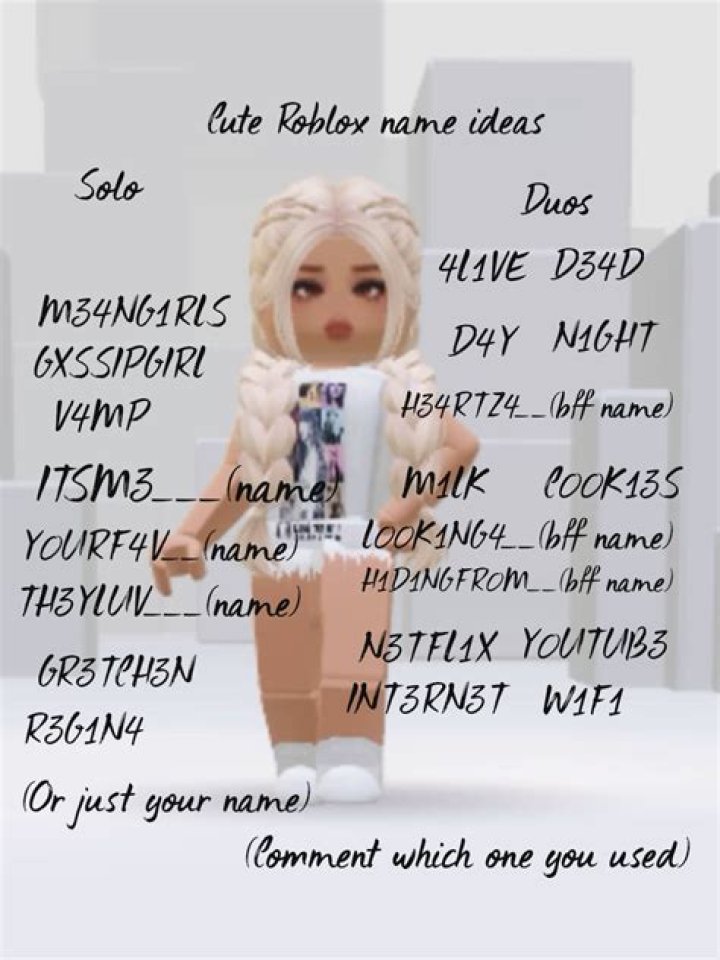 Cute Roblox Name Ideas for Your Next Adventure