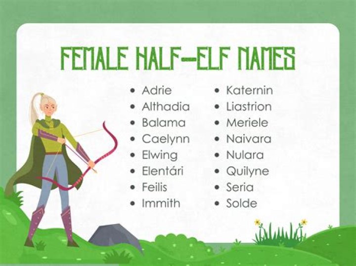 Good Half Elf Names: A Comprehensive Guide