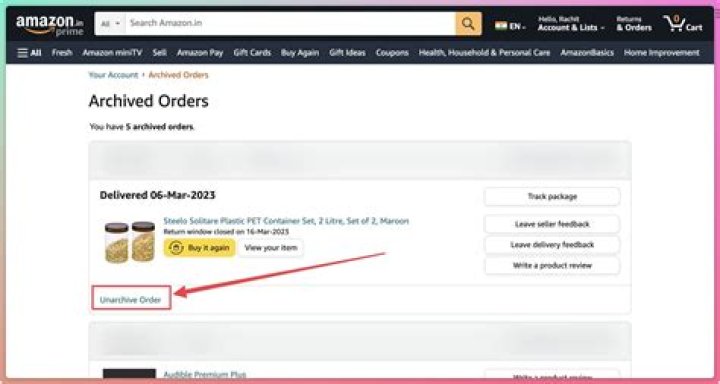How Do I Look at Archived Orders on Amazon?