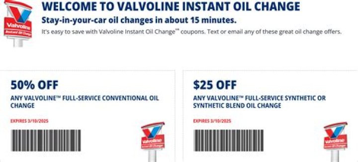 Valvoline 50% Off Oil Change: Save Big While Protecting Your Engine